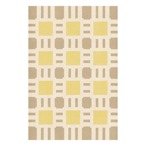Layered - Alfombra de yute para el brunch, Evelina Kroon | Amarillo pálido