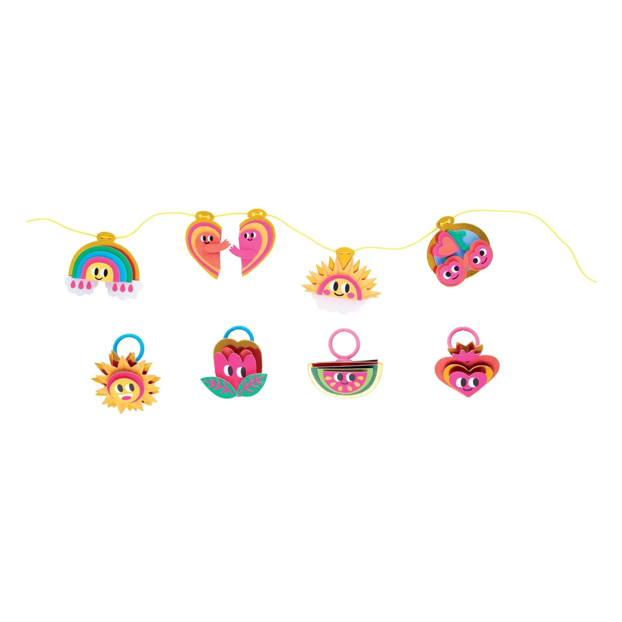 Omy x Gallimard Jeunesse - Set de 4 anillos y 4 colgantes para hacer