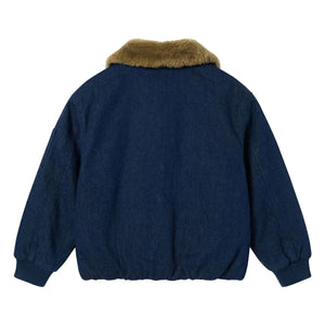 Finger in the nose - Chaqueta aviador de mezclilla Aria | Denim crudo