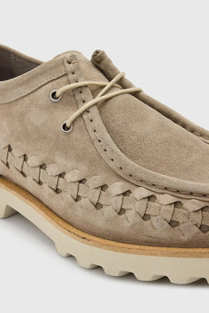 Zapatos AllSaints Skiff de ante trenzado