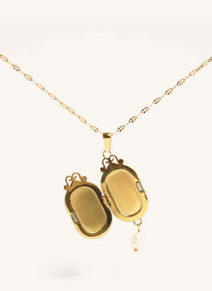 Palas - "Le Secret" Collar Largo | Verde Pálido