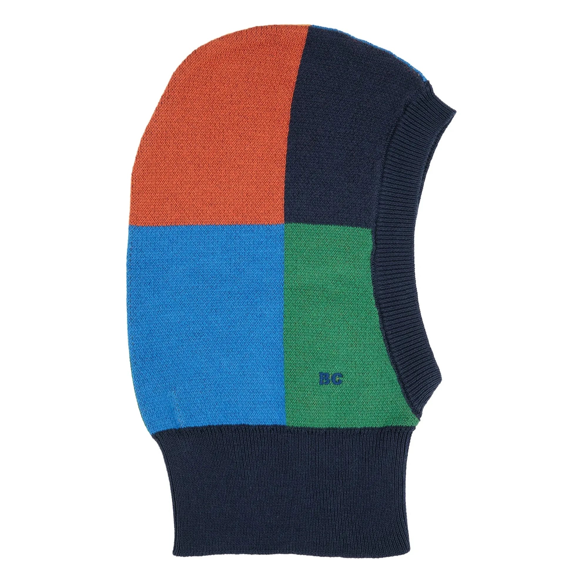 Bobo Choses - Balaclava cuadrado de algodón orgánico | Azul