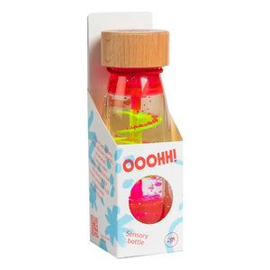 Petit Boum - Botella sensorial espiral | Rosa caramelo