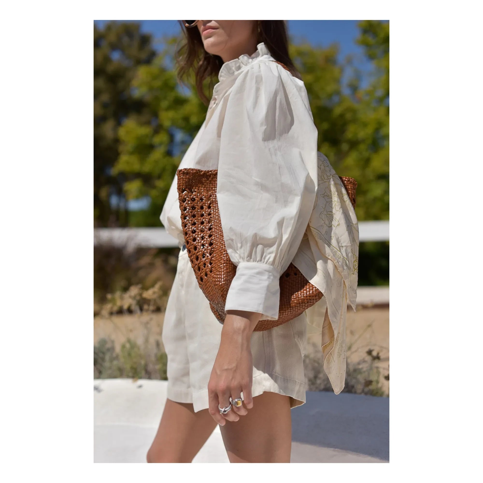Marlot Paris - Blusa Dahlia Seersucker - Colección Mujer | Crudo
