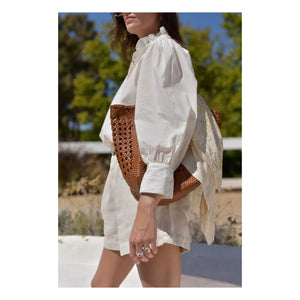 Marlot Paris - Blusa Dahlia Seersucker - Colección Mujer | Crudo