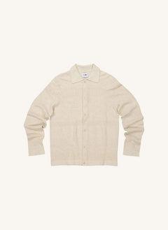 NN.07 - Chaqueta de Algodón y Lino Troy 6575 | Natural