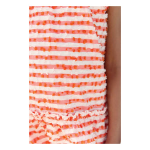 Tartine et Chocolat - Vestido sin mangas de rayas | Blanco