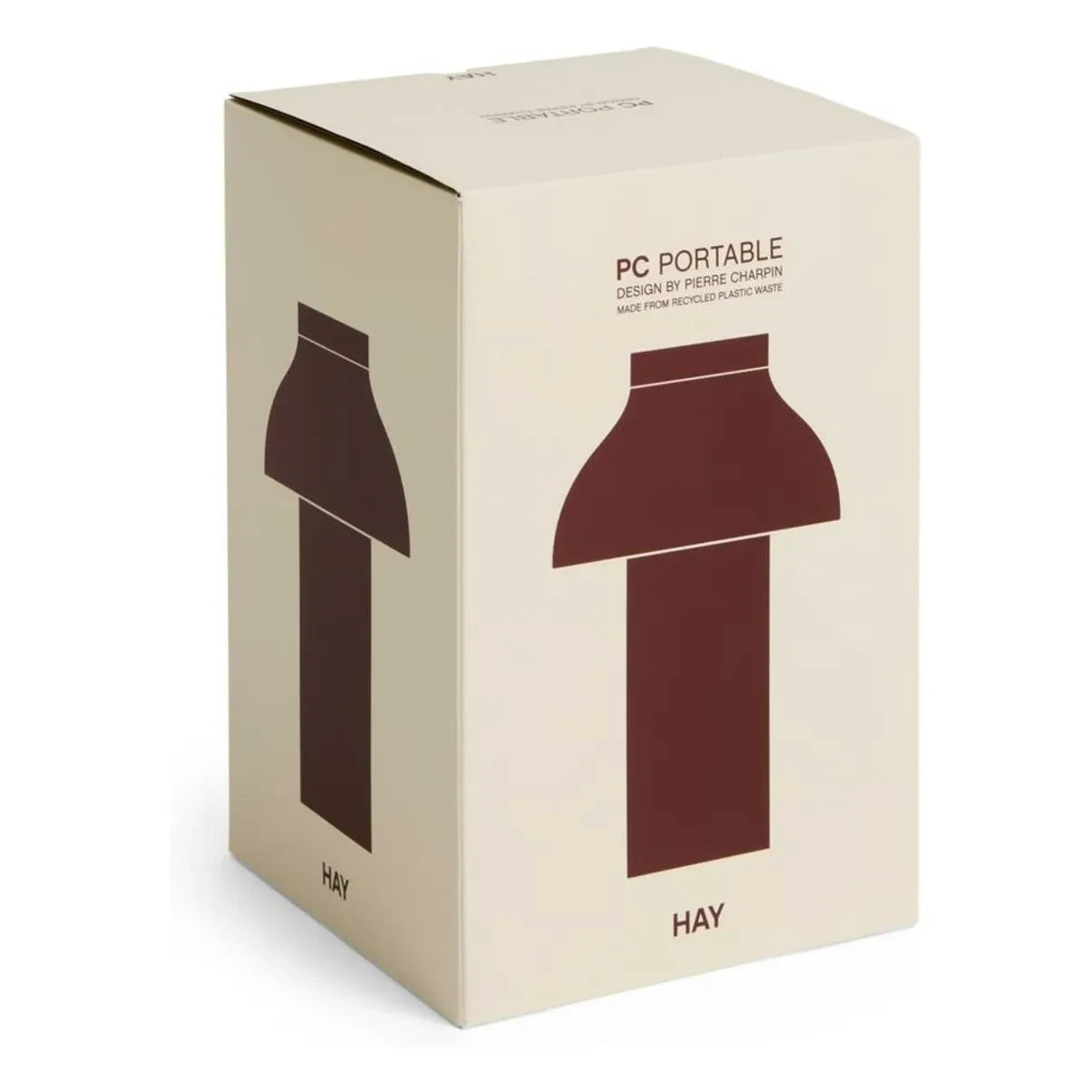 Hay - PC No 2 lámpara de mesa inalámbrica | Rojo ladrillo