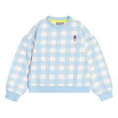 Tumble N'Dry - Sudadera oversize Breese Vichy Algodón orgánico | Azul claro