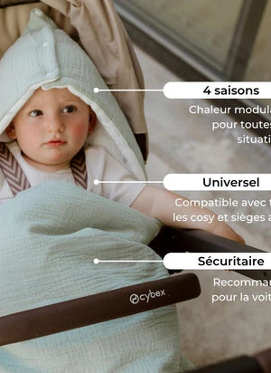 Les Petites Billes - Cuna reversible de 4 estaciones para bebés | Verde Aqua