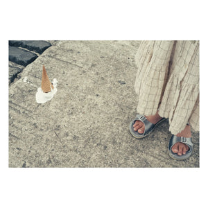 Salt-Water - Sandalias Surfer de cuero resistente al agua | Plateado