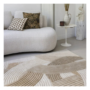 Alfombra de lana Edito - Canopée | Beige