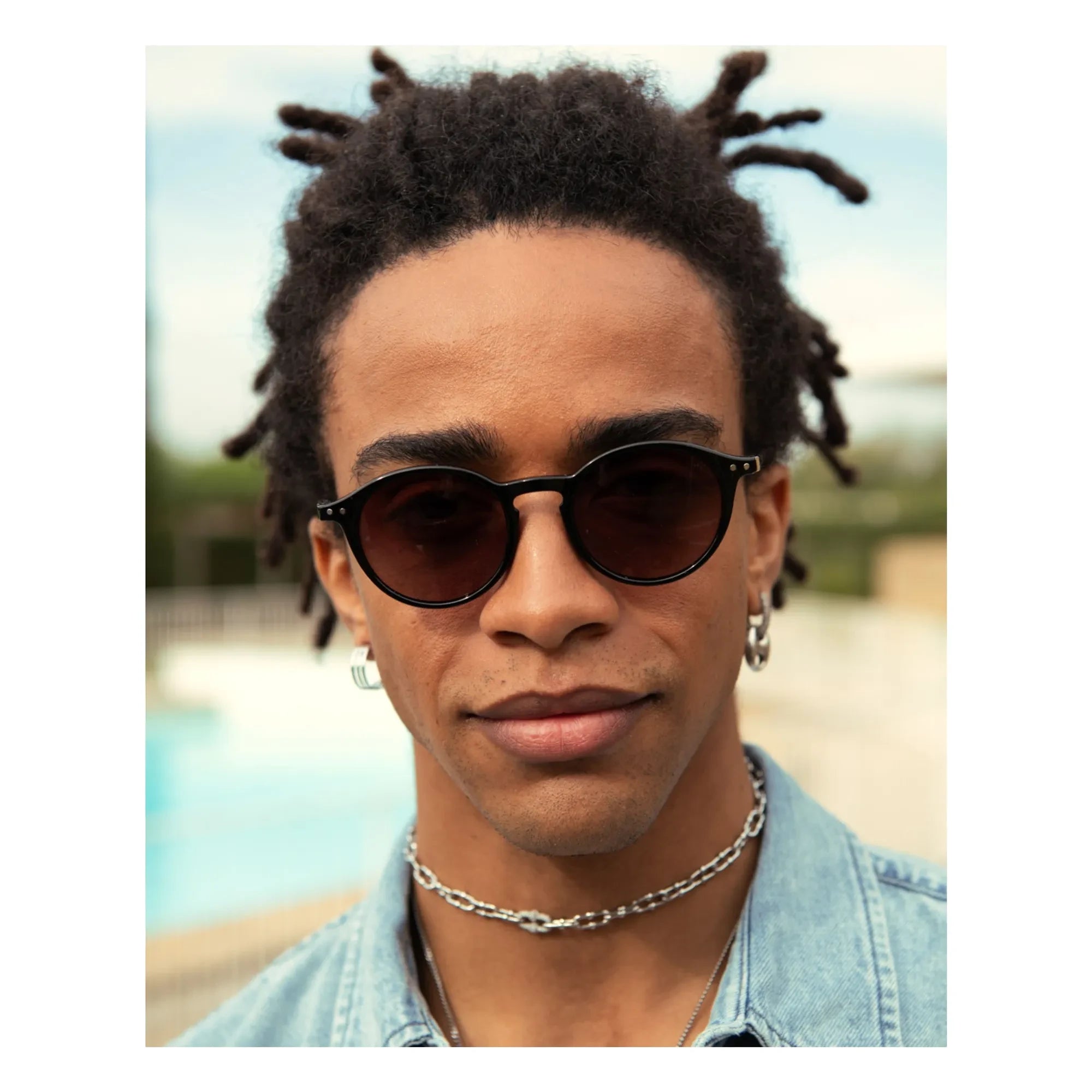 IZIPIZI - Gafas de sol polarizadas #D | Negro brillante