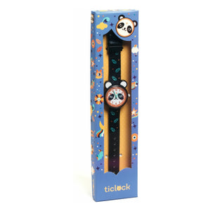 Djeco - TICLOCK - Reloj Panda | Negro