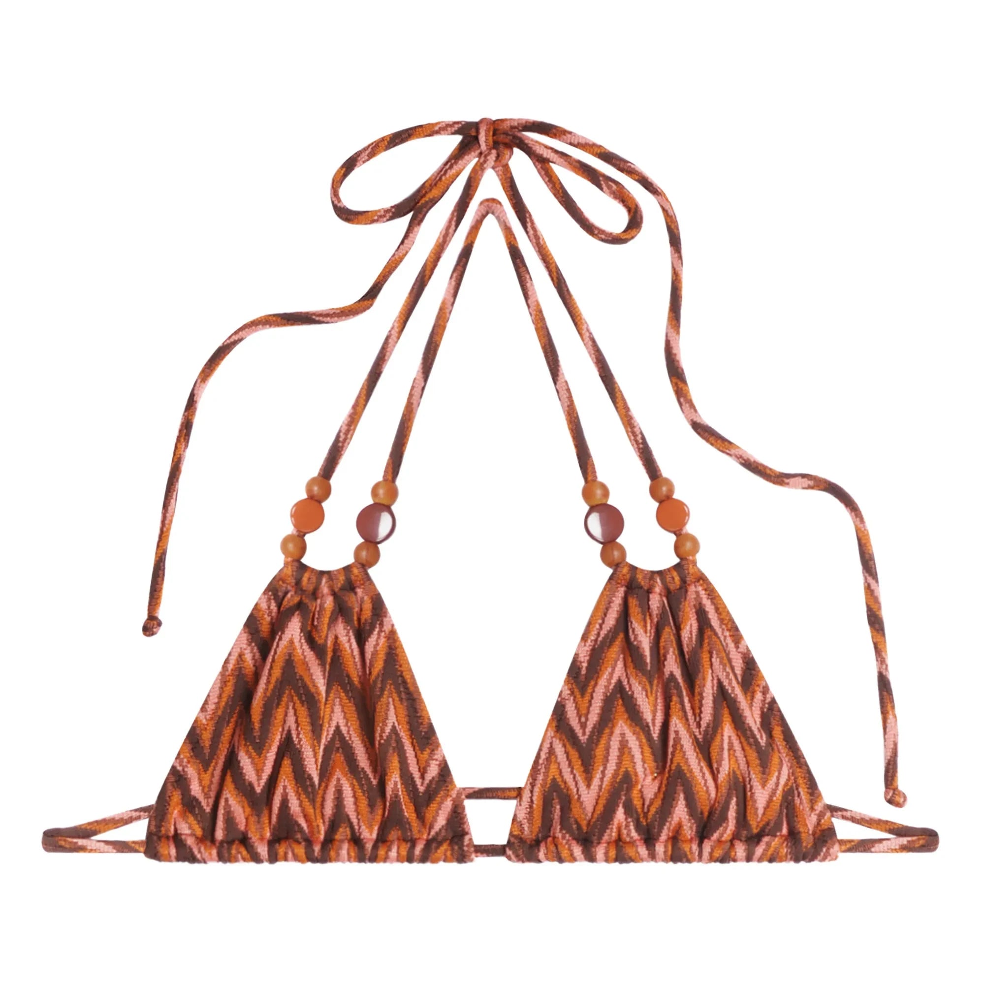 Icone - Brigitte Chevron Parte Superior de Bikini | Melocotón