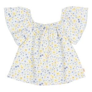 Búho - Blusa de chintz floreada | Azul claro