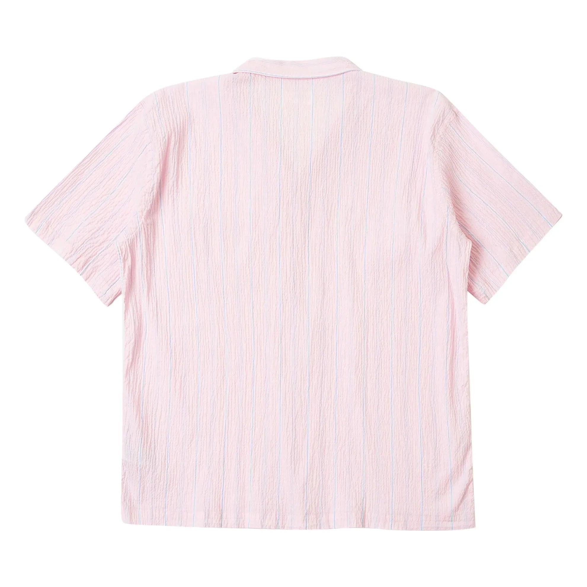 Universal Works - Camisa a rayas Road | Rosa