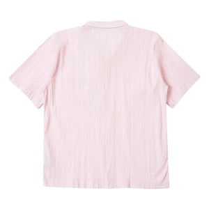 Universal Works - Camisa a rayas Road | Rosa