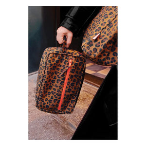 Bonton - Leopar Desenli Portföy | Kahverengi