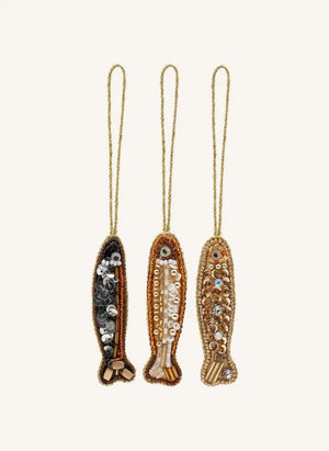 Anna + Nina - Adornos Tiny Tails - Set de 3 | Oro