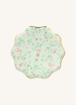 Meri Meri - Ladurée platos de papel con estampado de pequeñas flores - set de 8