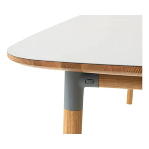 Normann Copenhagen - Mesa rectangular Form 95x200 cm | Gris