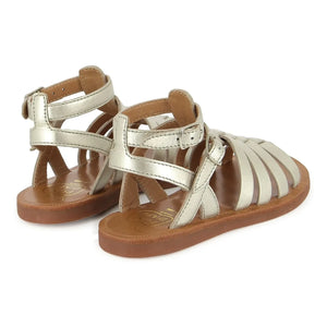Pom d'Api - Sandalias gladiador Plagette | Plata