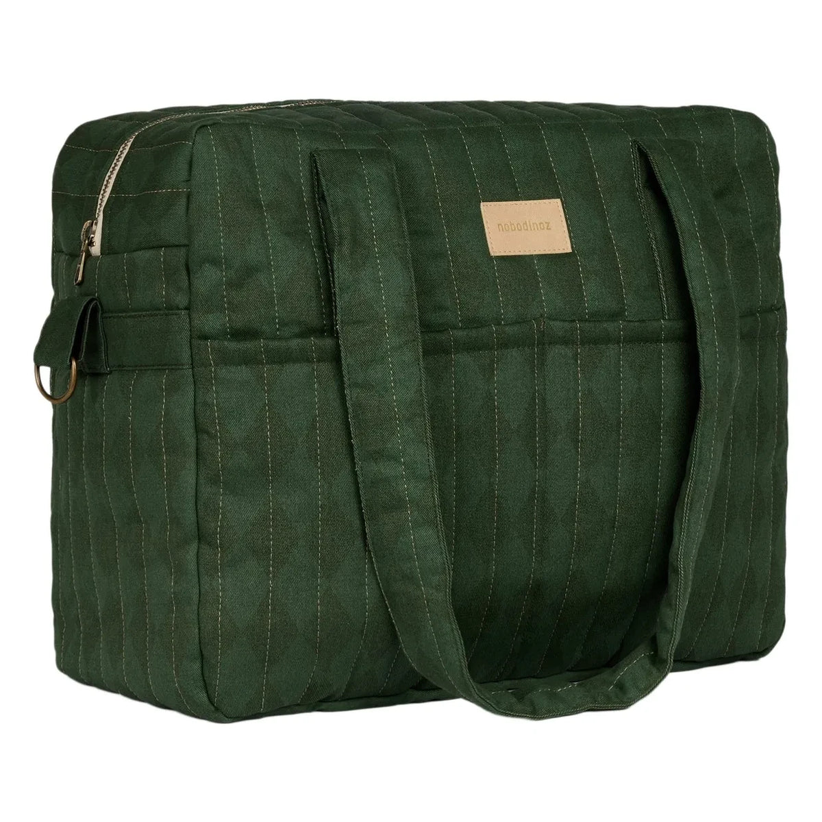 Nobodinoz - Bolso Maternal Impermeable Hyde Park Diamonds | Verde