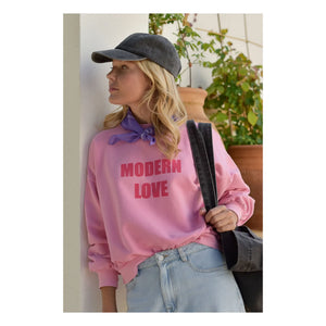 Marlot Paris - Sudadera de algodón orgánico Romy Modern Love - Colección mujer | Rosa