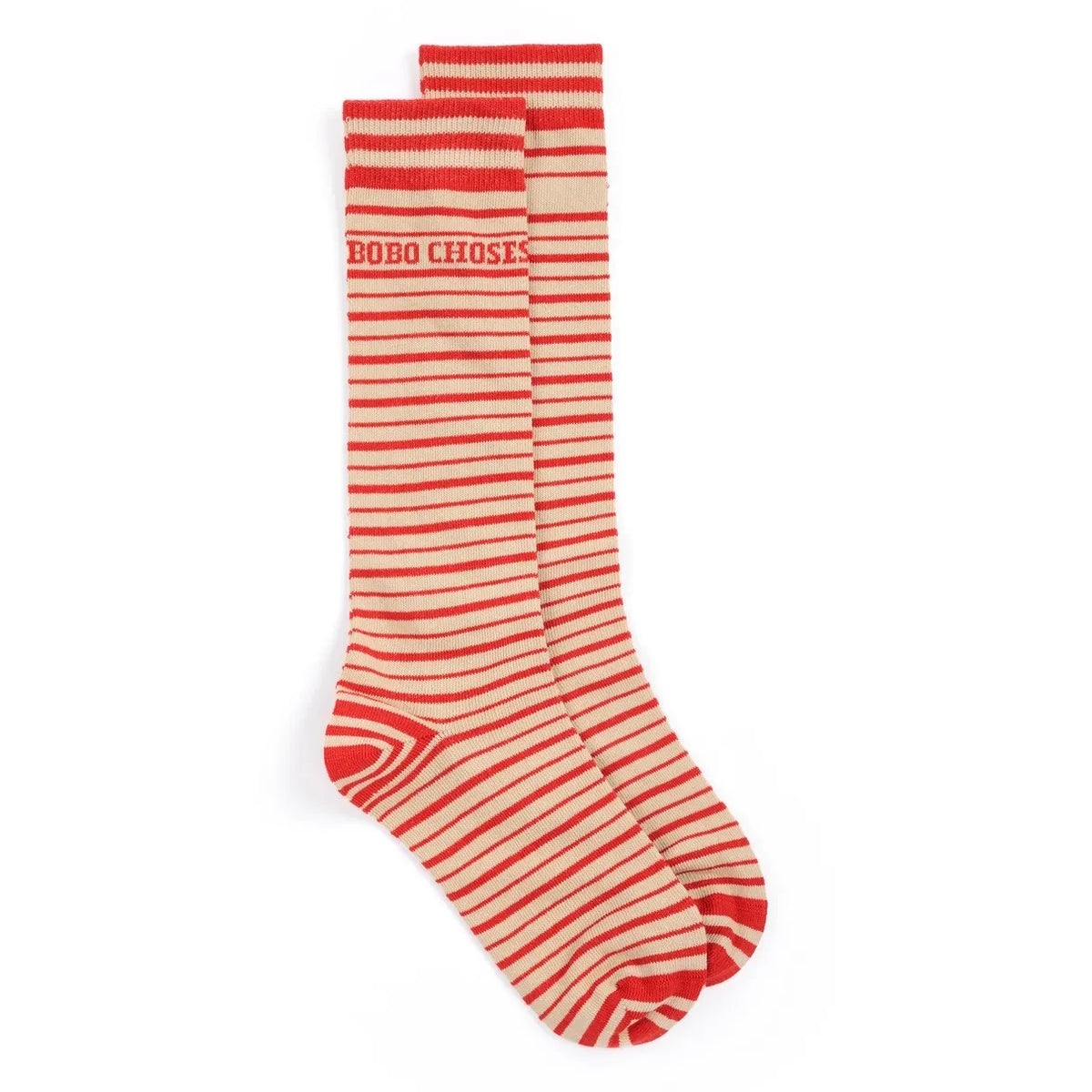 Bobo Choses - Calcetines de algodón orgánico a rayas | Rojo
