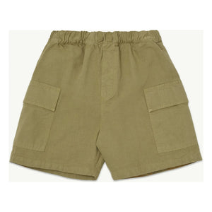 Main Story - Pantalones cortos cargo de algodón orgánico | Verde oliva
