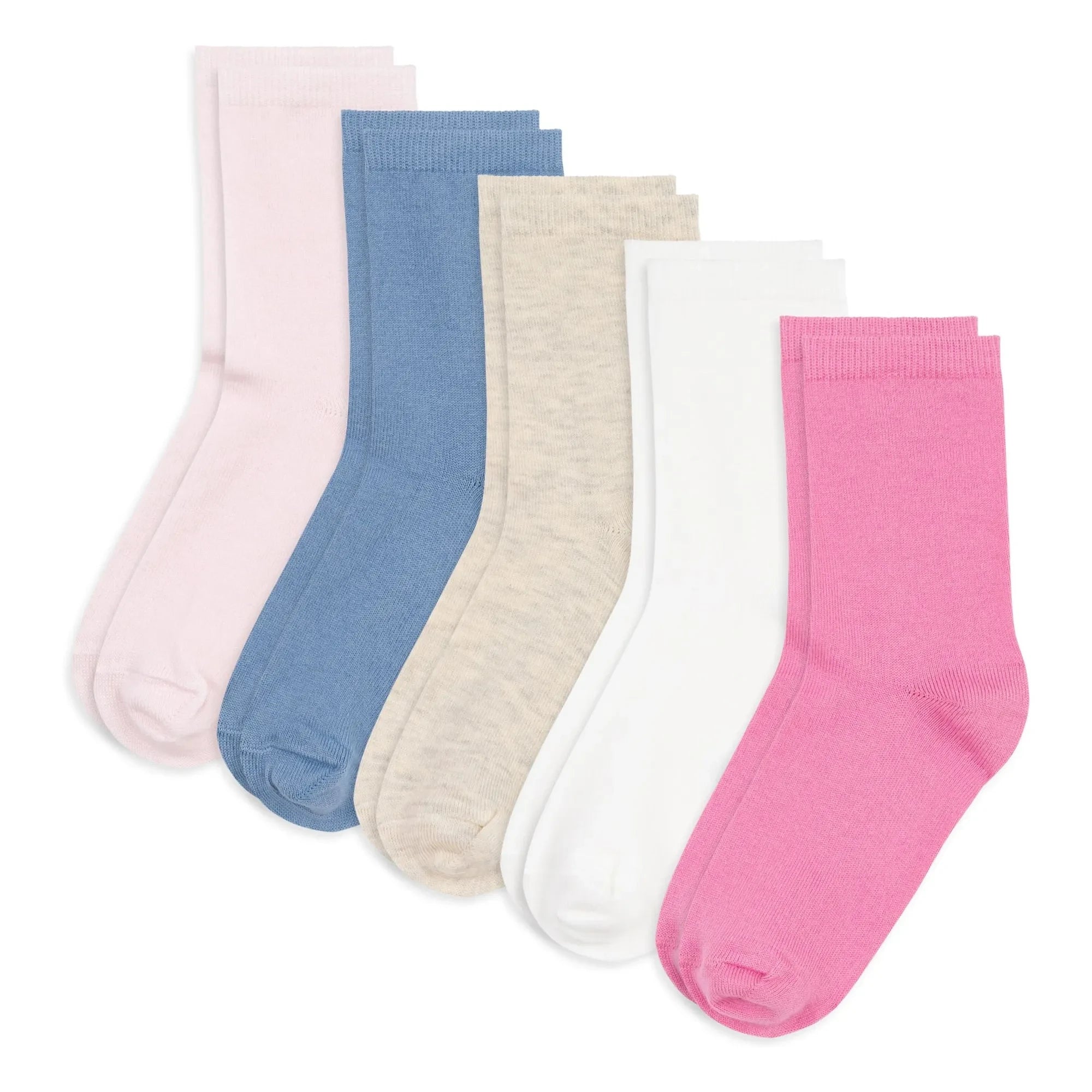 Petit Bateau - 5 pares de calcetines lisos | Rosa
