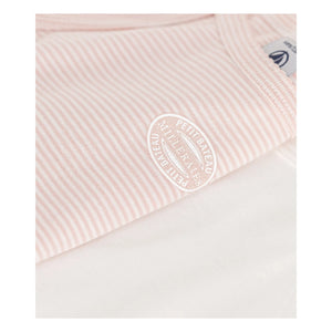 Petit Bateau - Conjunto de 2 camisetas de tirantes a rayas | Rosa