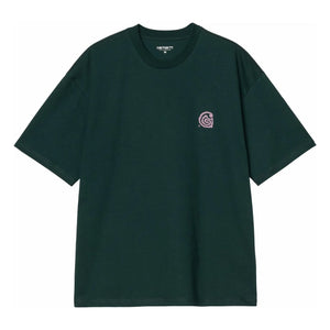 Carhartt WIP - Helix organik pamuk tişört | Koyu yeşil