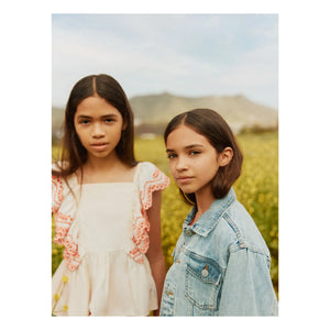 Molo - Volantes Rosamond Conton Top | Marfil