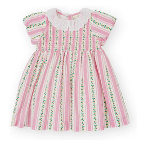 Goldie + Ace - Vestido fruncido a rayas | Rosa