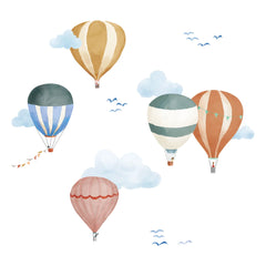 MIMI'lou - Pegatinas de globos aerostáticos de acuarela fáciles