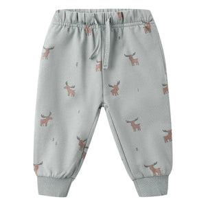 Quincy Mae - Pantalones jogger de algodón orgánico Elan | Azul grisáceo