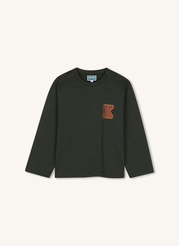 Kenzo - Camiseta con logo K | Gris carbón