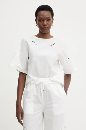Camiseta de algodón TARGA de Weekend Max Mara para mujer