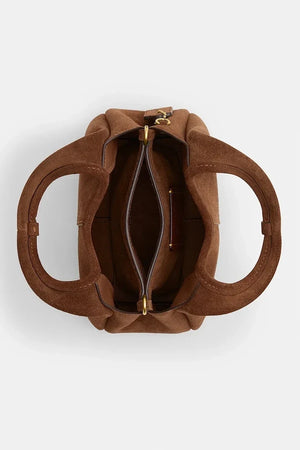 Bolso de hombro de ante Coach Lana 19 para mujer