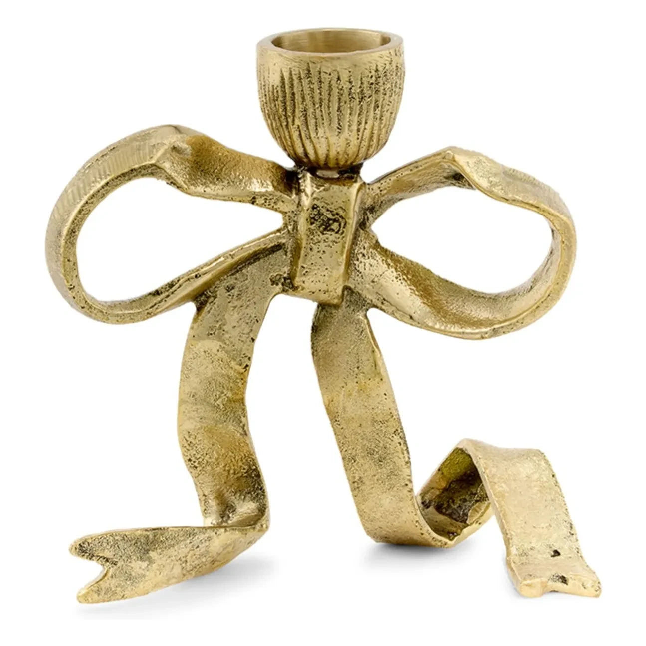 Doing Goods - Riley Ribbon candelabro de latón | Dorado
