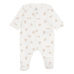 Petit Bateau - Pijama Ositos de algodón orgánico | Blanco