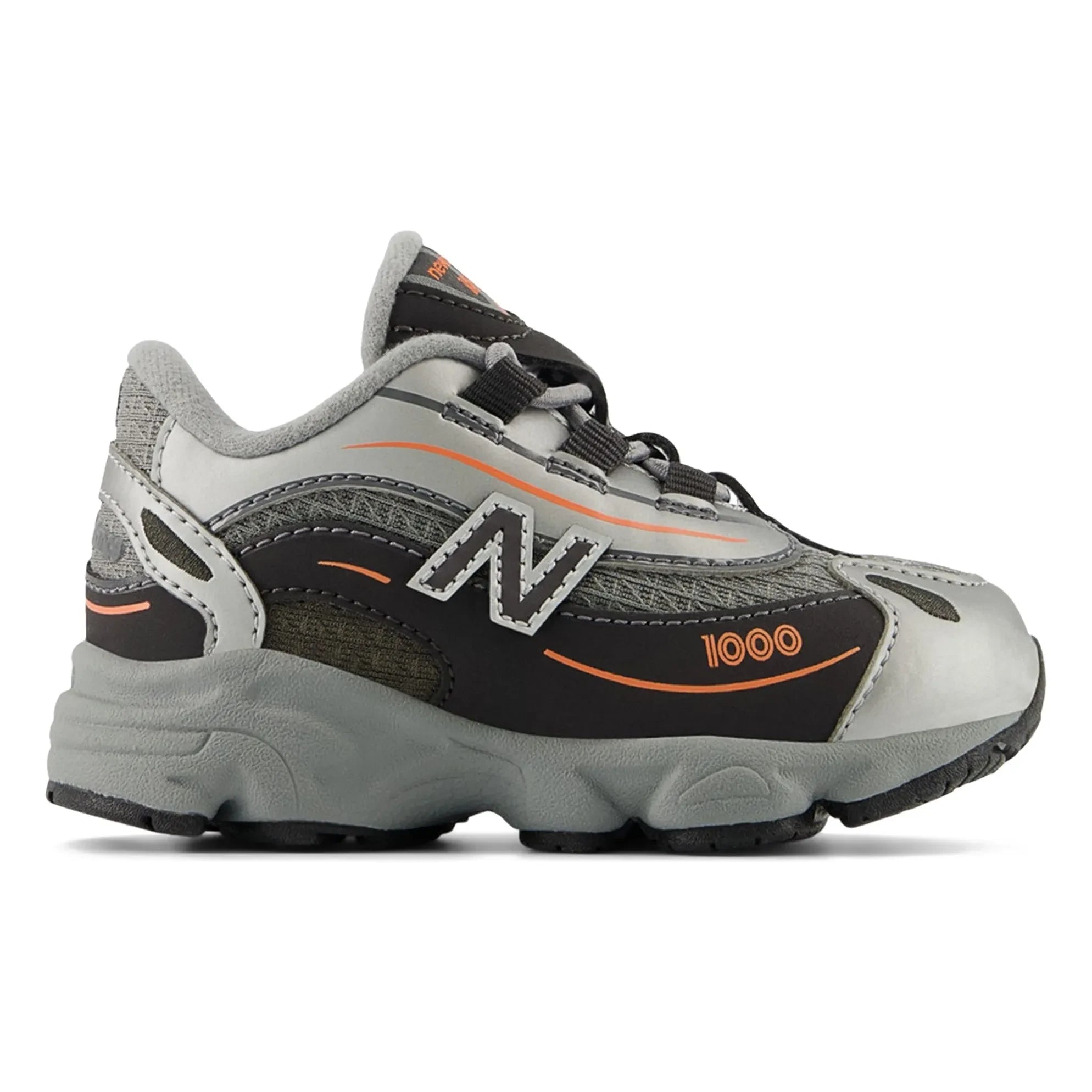 New Balance - Zapatillas deportivas con cordones elásticos 1000 | Naranja neón