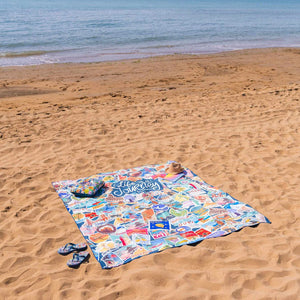 Legami - Toallas de Playa Maxi con Stickers de Viaje