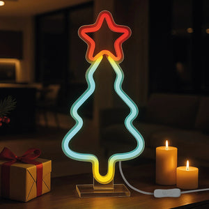Legami - Lámpara LED de efecto neón - Árbol de Navidad - Es un signo