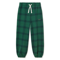 Tinycottons - Pantalones deportivos a cuadros de algodón orgánico | Verde