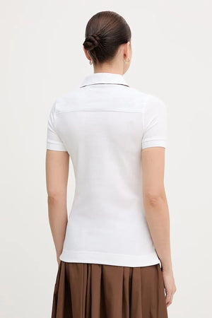 Polo de mujer de algodón elastano con detalle de cuello Barbour