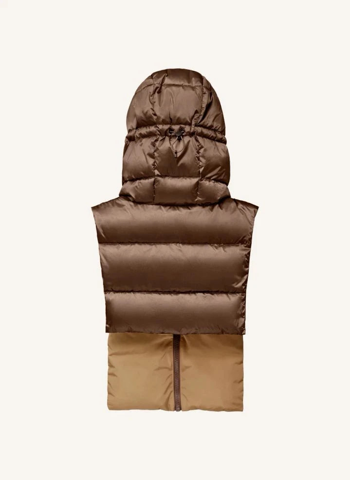 Fudoon - Chaqueta acolchada con capucha reversible | Bronce