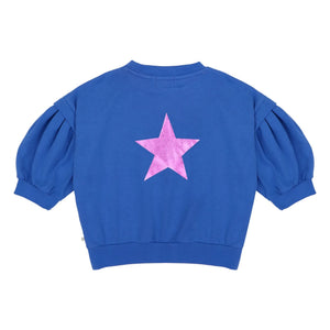 Jenest - Sudadera de algodón orgánico Balloon Etoile | Cobalto